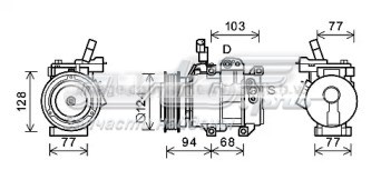 KAK236 AVA compresor de aire acondicionado