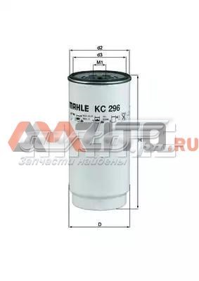 Filtro combustible MAHLE KC296D