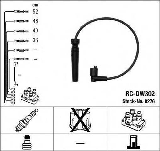 Cables de bujías RCDW302 NGK