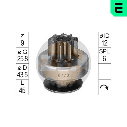 ZN0770 ZEN Bendix motor de arranque