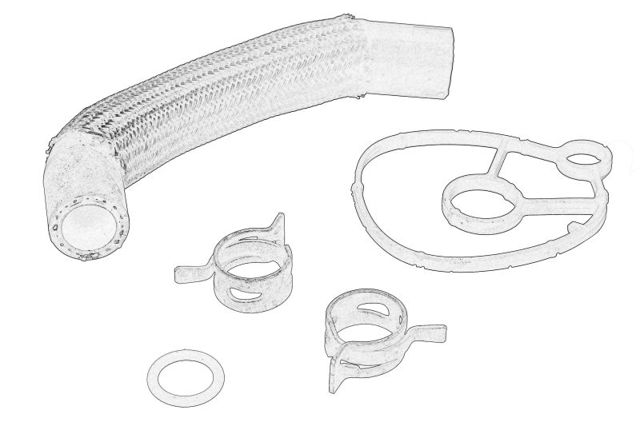Junta del adaptador del enfriador de aceite 9807439480 Peugeot/Citroen
