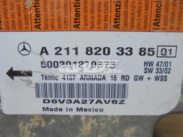 2118203385 Mercedes procesador del modulo de control de airbag