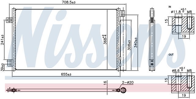 52217410 Fiat/Alfa/Lancia Radiador de aire acondicionado