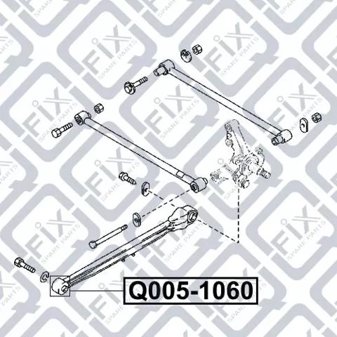 Q0051060 Q-fix bloque silencioso trasero brazo trasero delantero