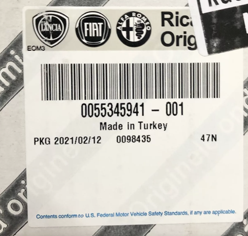 palanca selectora de cambios Fiat/Alfa/Lancia 55345941