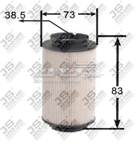 Filtro combustible JS ASAKASHI FE0013