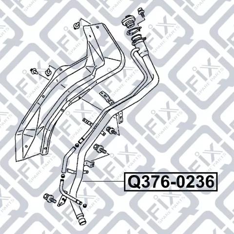 Q3760236 Q-fix Boca de llenado del depósito de combustible