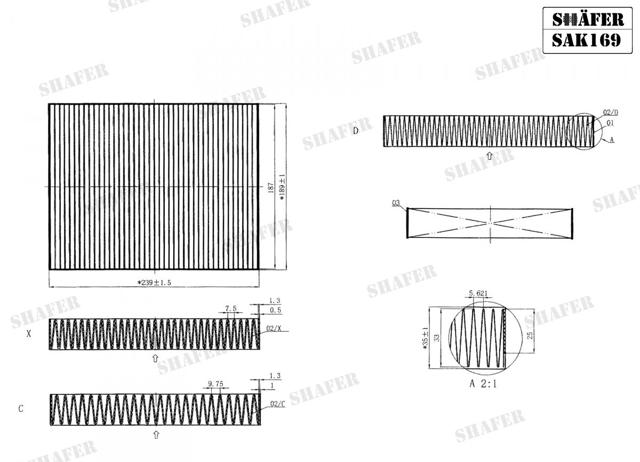 Comprar SAK169 Shafer Filtro de aire del habitáculo
