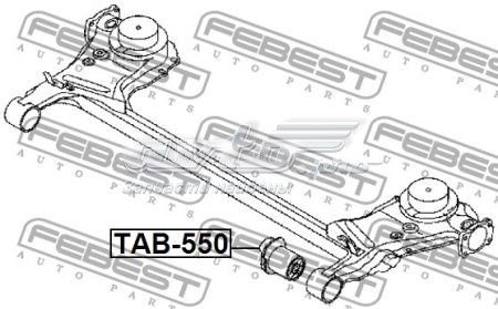 TAB-550 Febest suspensión, cuerpo del eje trasero