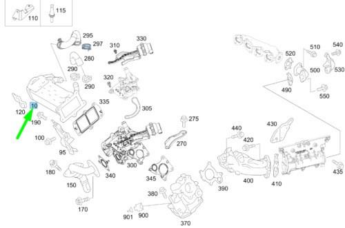 Comprar A6511400700 Mercedes Enfriador de recirculación de gases de escape EGR