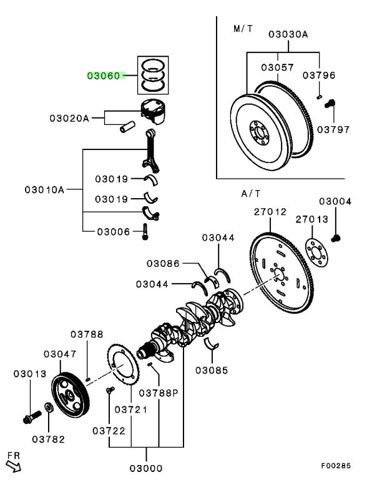 Juego de aros de pistón para motor, sobremedida (+0,50 mm) 33450050 TPR