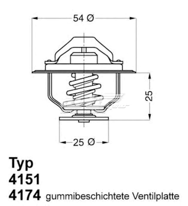 Termostato WAHLER 417482D