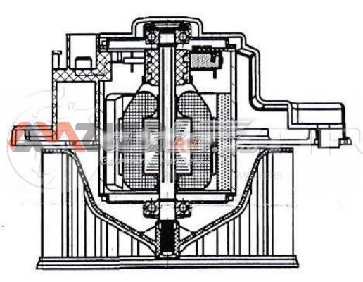 LFh1168 Luzar motor eléctrico, ventilador habitáculo