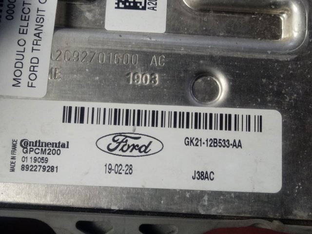 Relé de precalentamiento Ford GK2112B533AA