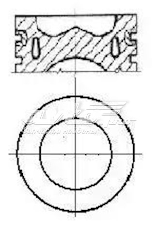 8743230700 Nural Pistón completo para 1 cilindro, segunda reparación (+0,50 mm)