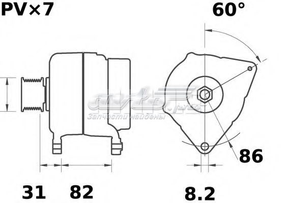 MG552 Mahle Original alternador