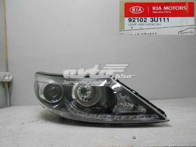 Faro derecho 921023U111 Hyundai/Kia
