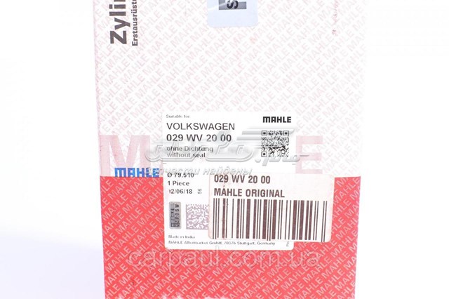 029WV2000 Mahle Original Camisa del cilindro