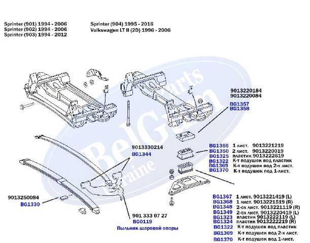 Comprar BG1325 Belgum Tope de la ballesta delantera