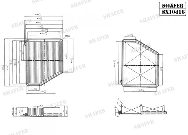 Comprar SX10416 Shafer Filtro de aire