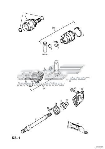 Semieje de transmisión intermedio Opel Vectra B (31)