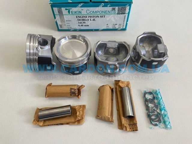 41729610 Teikin pistón completo para 1 cilindro, cota de reparación + 0,50 mm