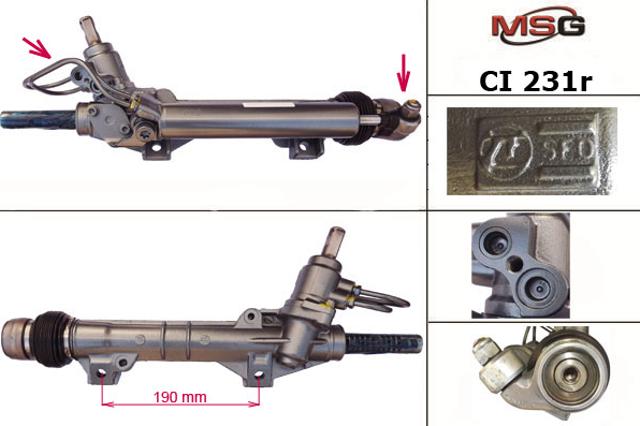 Cremallera de dirección CI231R MSG Rebuilding