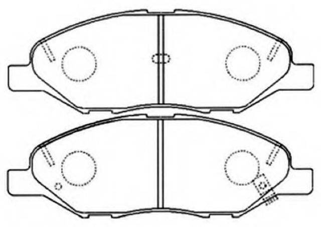 Pastillas de freno delanteras de disco NISSAN D1060EE32A