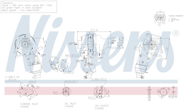 93625 Nissens turbocompresor
