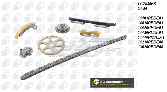 TC2530FK BGA Juego de cadena de distribución