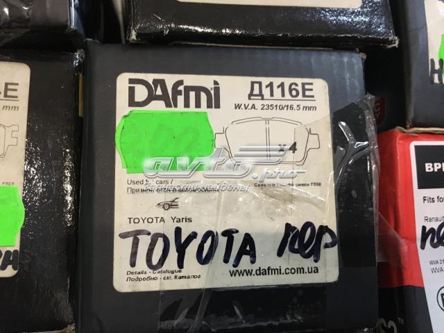Pastillas de freno delanteras de disco DAFMI D116E