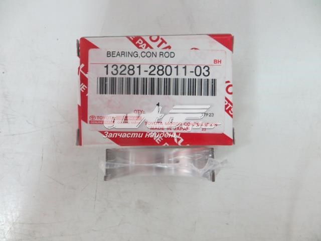 132812801103 Toyota juego de cojinetes de cigüeñal, cota de reparación +0,25 mm