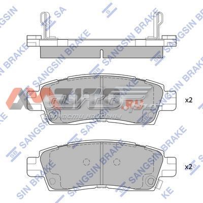 SP1783 Sangsin pastillas de freno traseras