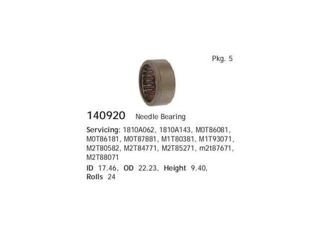 Comprar 140920 Cargo Rodamiento de arranque
