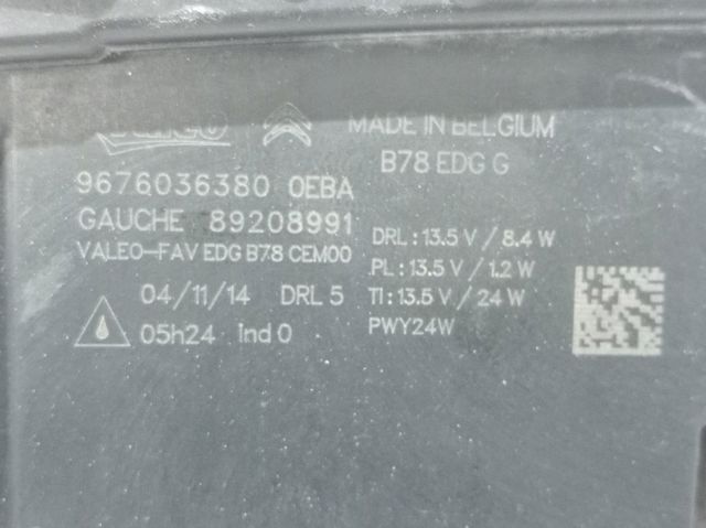 Comprar 9822653980 Peugeot/Citroen Luz diurna izquierda