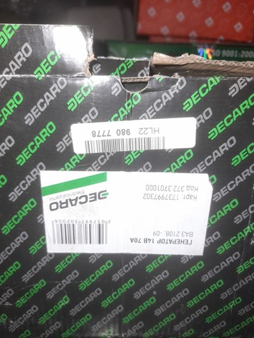 3723701000 DECARO Alternador de coche