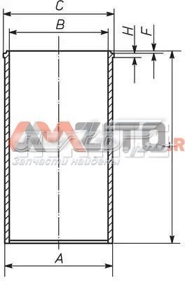 Camisa del cilindro 029WV2000 Mahle Original