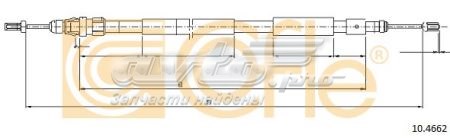 10.4662 Cofle cable de freno de mano trasero derecho