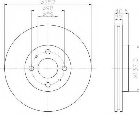 Disco de freno 986478639 Bosch