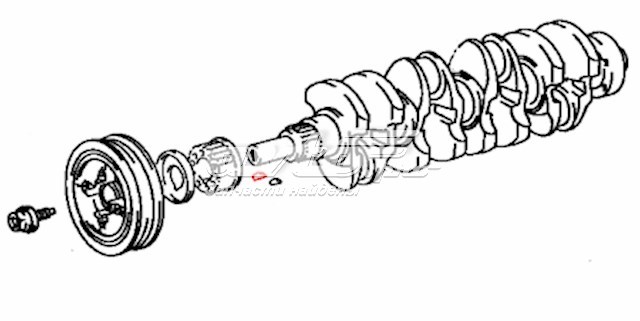 Llave para cigueñal TOYOTA 9516130622