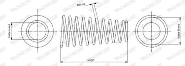 Muelle delantero Monroe SP3633 precio, desde 29,74 EUR