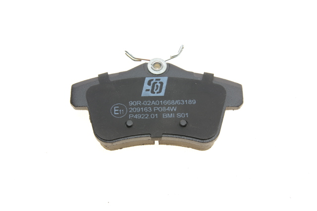 Pastillas de freno traseras 209163 Solgy
