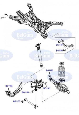 Comprar BG1163 Belgum Buje interior del brazo transversal trasero