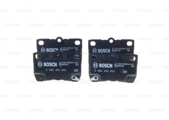 0986494891 Bosch pastillas de freno traseras