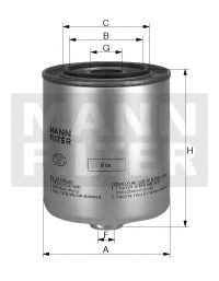 WK9048x Mann-Filter filtro combustible