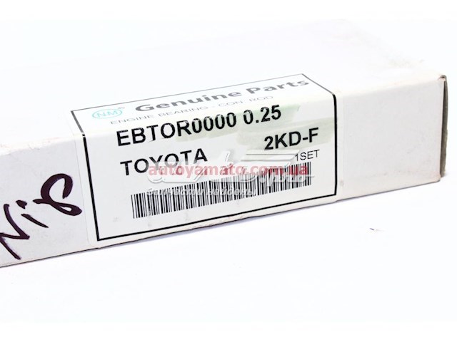Cojinetes de biela, cota de reparación +0,25 mm para Toyota Hilux (KUN25)