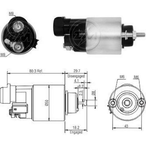 1534008000 Denso interruptor magnético, estárter