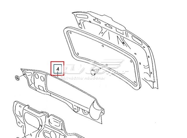 Aislamiento acústico del escudo del motor Volkswagen Polo 4 (9N)