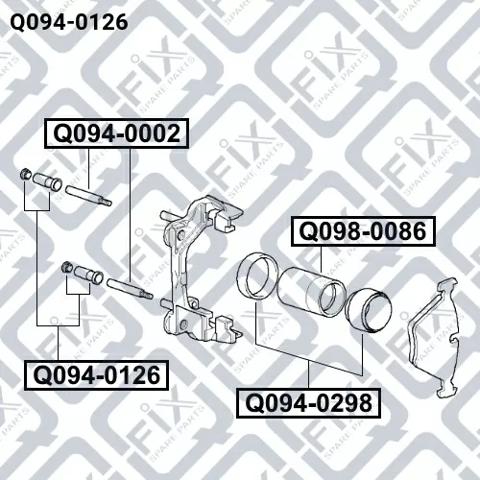 Comprar Q0940126 Q-fix Kit de reparación de pinzas de freno