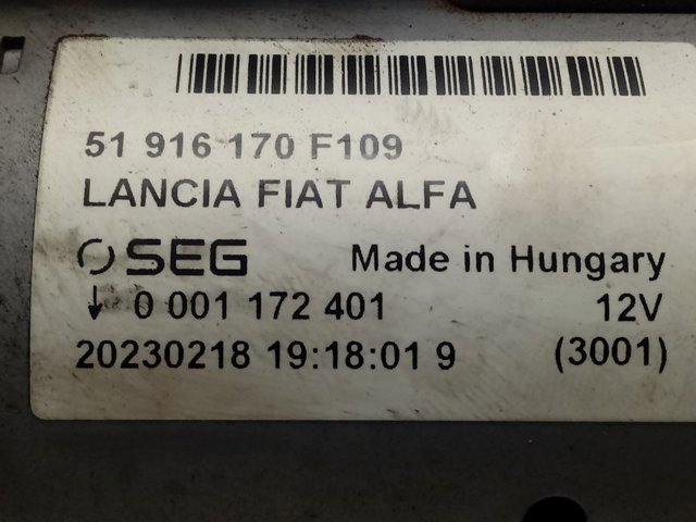  51916170F109 Fiat/Alfa/Lancia